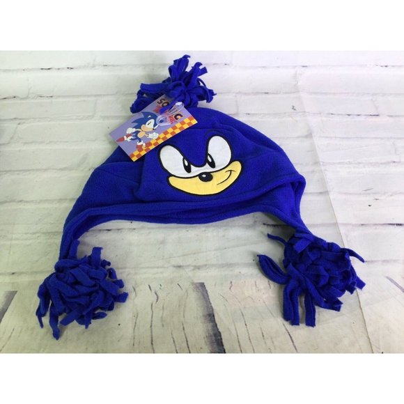 Sonic The Hedgehog Knit Hat Sonic The Hedgehog Character Face Costume
